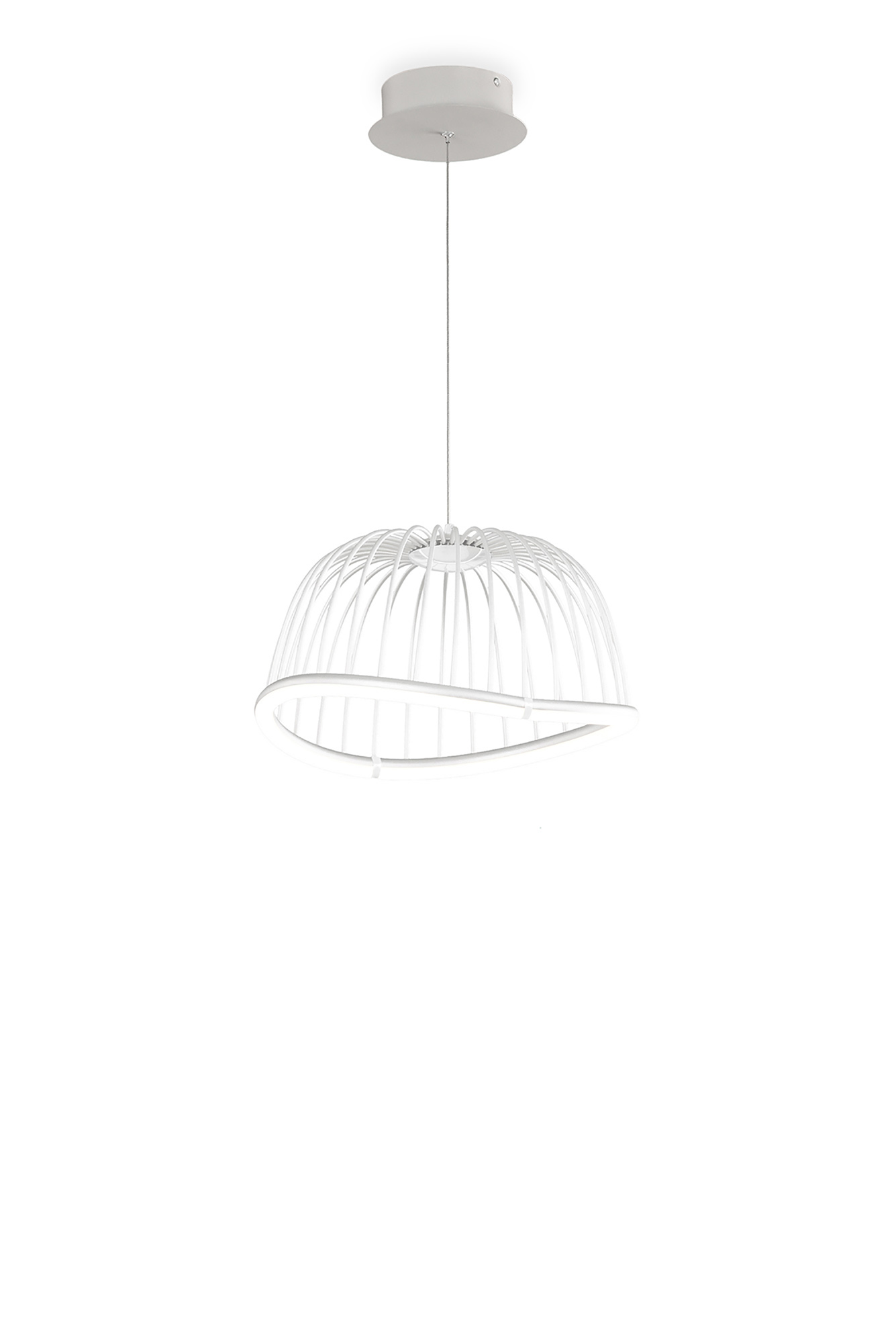 M6682  Celeste Pendant 41cm Round 20W LED White